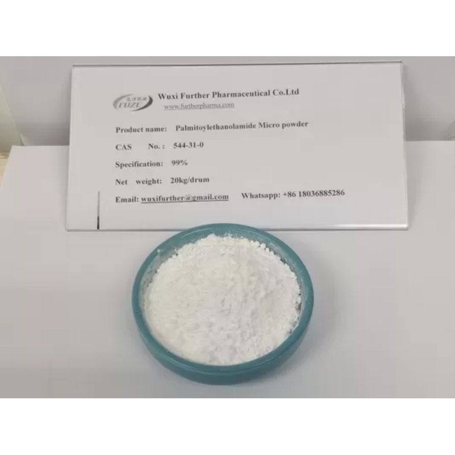 Poudre de palmitoyléthanolamide ultramicronisée PEA 544-31-0 Réduit la douleur Anti-inflammatoire IS